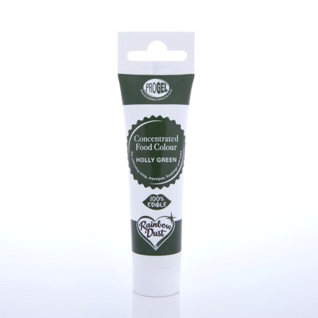 Colorante en gel Holly Green Verde Acebo ProGel Rainbow Dust