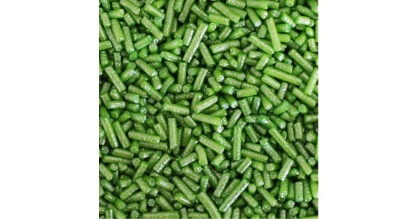 Fideos de azúcar Verde metalizado 90 gr Azucren