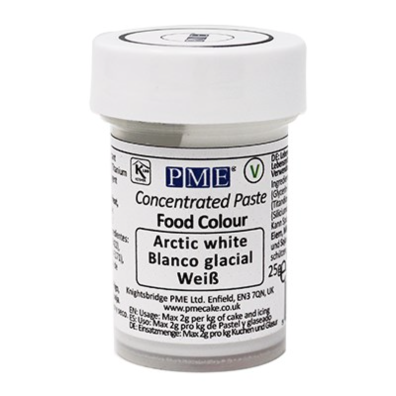 Colorante en pasta Blanco Arctic White 25 g PME