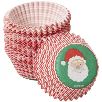 Cápsulas Mini Cupcakes Santa Claus Navidad Wilton