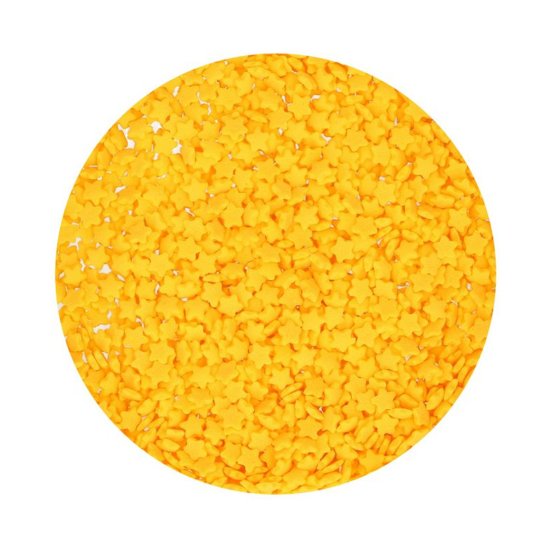 Sprinkles Mini Estrellas Amarillas 60 g Funcakes