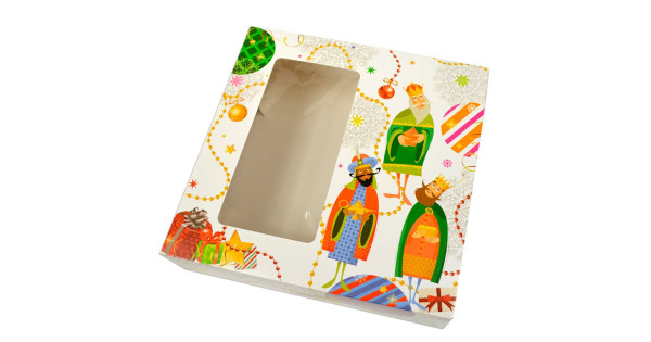 Caja de Roscón de Reyes 23 cm Fantasía