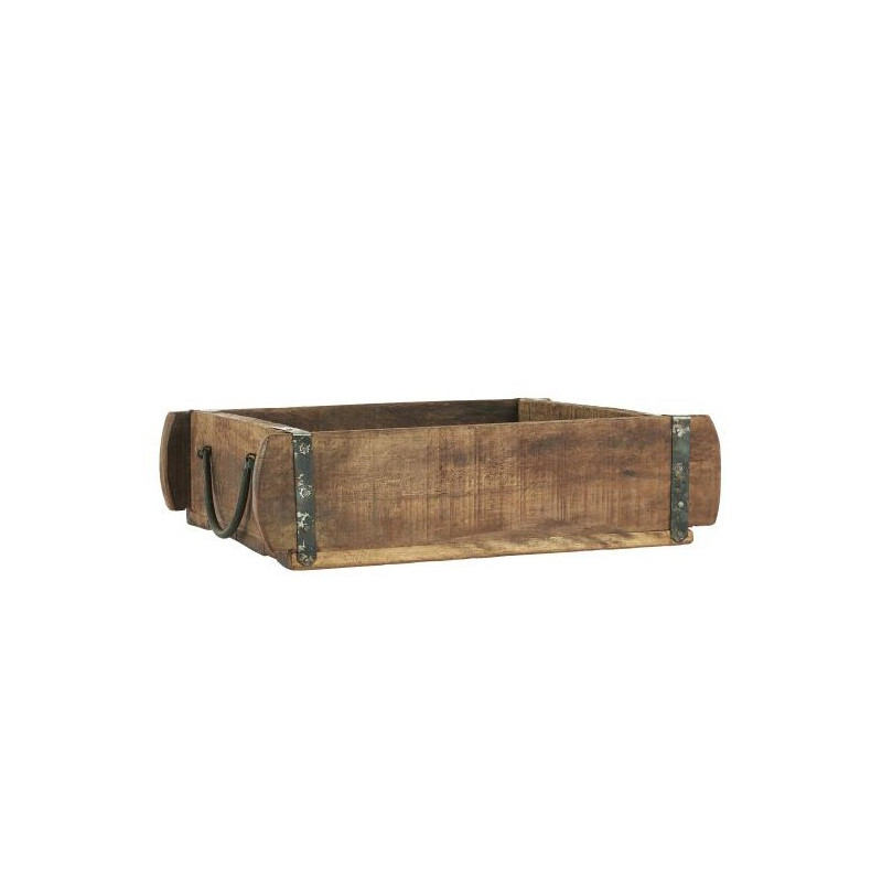 Caja de madera antigua con asas UNIQUE Iblaursen