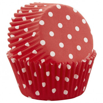 Cápsulas de Cupcakes Rojo Lunares (75) Wilton
