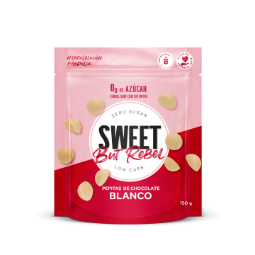 Chips de Chocolate Blanco SIN AZÚCAR KETO 150g Sweet But Rebel