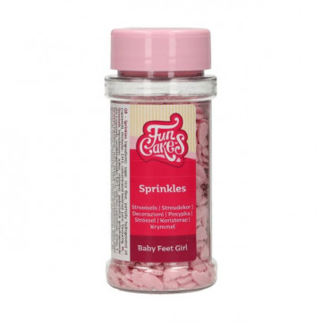 Sprinkles Pies de Bebe Rosa 55 g Funcakes