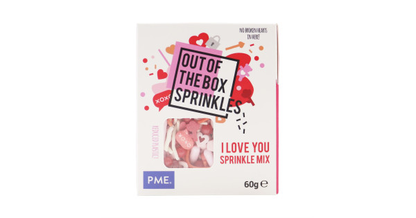 Mix de Sprinkles Out of Box I LOVE YOU 60 g PME