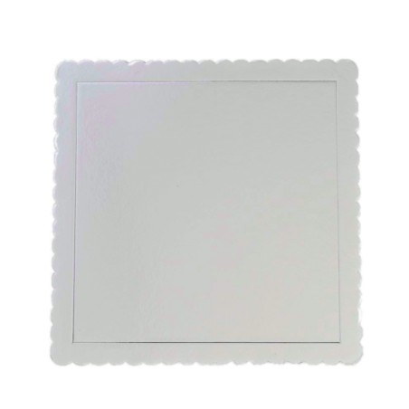Bandeja cuadrada 25 x 25 cm PLATA extra fuerte AZUCREN