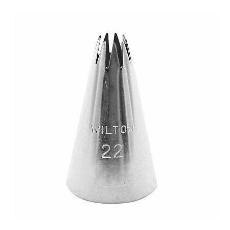 Boquilla nº 22 rizada abierta Wilton