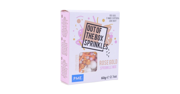 Mix de Sprinkles Out of Box Rose Gold 60 g PME