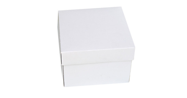 Caja para tarta cuadrada 20 x 20 x 15 cm Blanca
