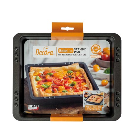Molde rectangular 28 x 23 x 4 cm Bake&Cook Decora Italia