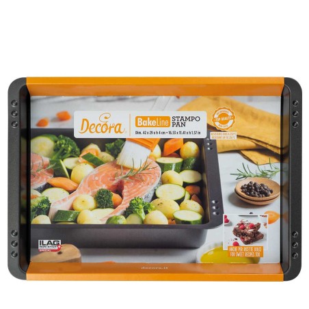 Molde rectangular 42 x 29 x 4 cm Bake&Cook Decora Italia