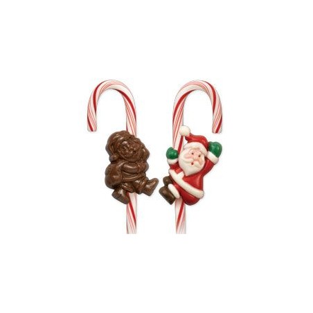 Molde para Bastón bombón de plástico Santa Claus Wilton
