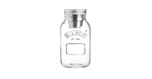 Tarro de cristal con compartimento para salsa 1L  Kilner