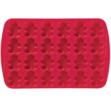 Molde silicona 24 cavidades Gingerbread Wilton