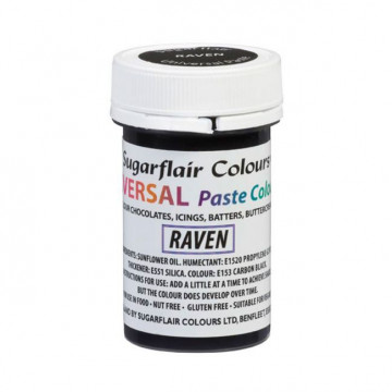 Colorante en pasta Universal Negro Raven Sugarflair