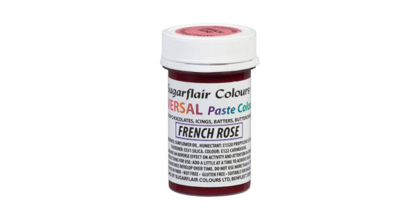 Colorante en pasta Universal Rosa Francés French Rose Sugarflair