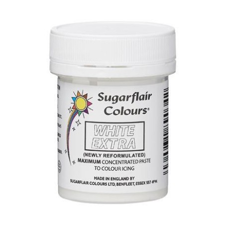 Colorante en pasta Blanco Extra White 42 g Sugarflair