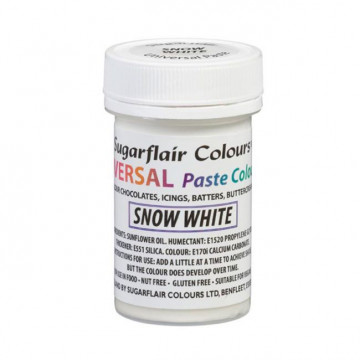 Colorante en pasta Universal Blanco Snow White Sugarflair