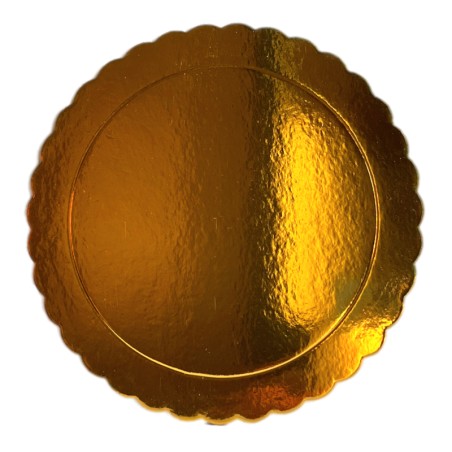 Bandeja redonda 20 cm x 3 mm Oro Extra Fuerte