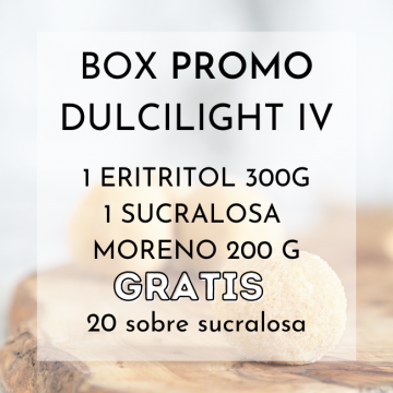 Box PROMO Dulcilight IV Eritritol 300g + Sucralosa Moreno 200g