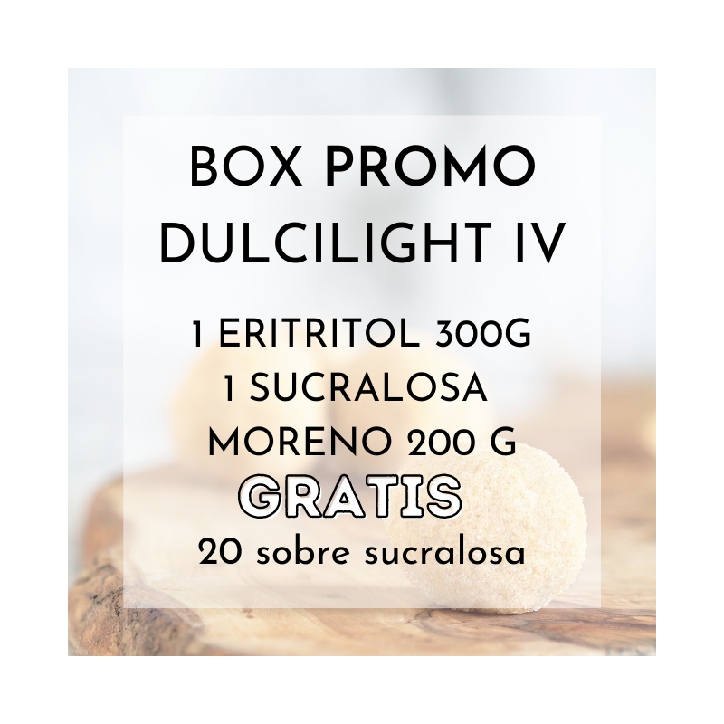 Box PROMO Dulcilight IV Eritritol 300g + Sucralosa Moreno 200g