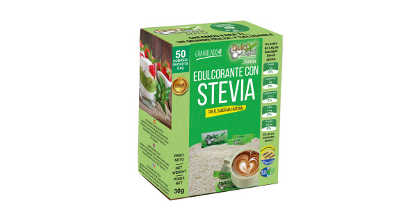 Pack de 50 sobres Stevia Natural Dulcilight