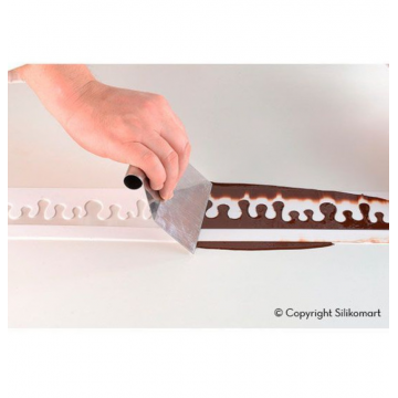 Plantilla de silicona para chocolate Fuoco Silikomart Professional