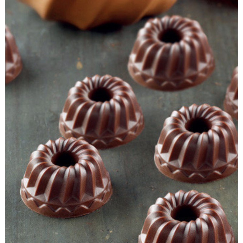 Molde 24 cavidades Mini Bundt Cake Silicona Silikomart
