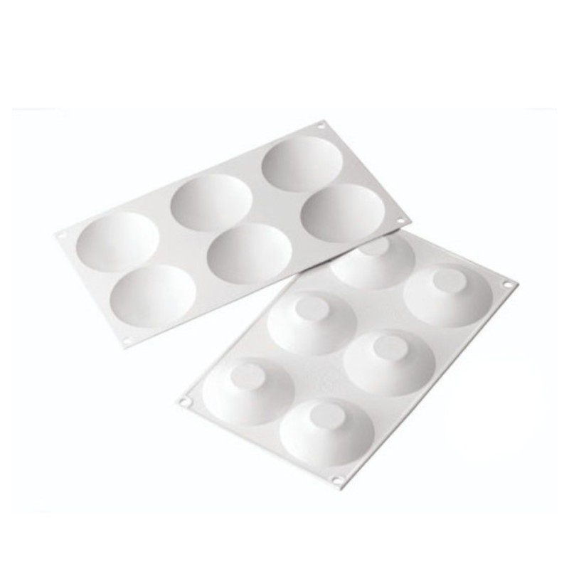 Molde 6 cavidades Cupole 55 Silikomart Professional