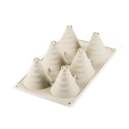 Molde 6 Cavidades Soffice Incanto Silikomart Professional