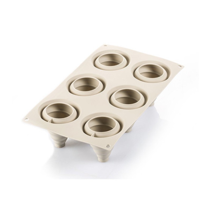 Molde 6 Cavidades Soffice Incanto Silikomart Professional