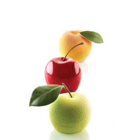 Molde 5 Cavidades Mela Ciliegia & Pesca Silikomart Professional