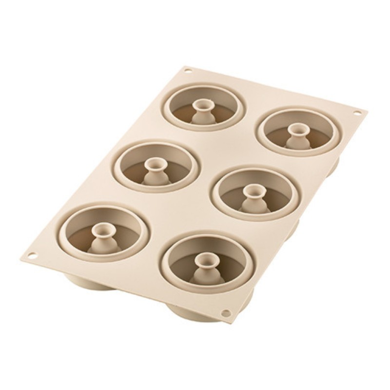 Molde 6 cavidades de silicona Mini Arena Silikomart
