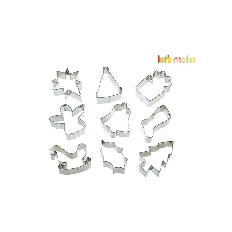Cortantes, pack 9 cortantes navidad Kitchen Craft