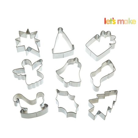 Cortantes, pack 9 cortantes navidad Kitchen Craft