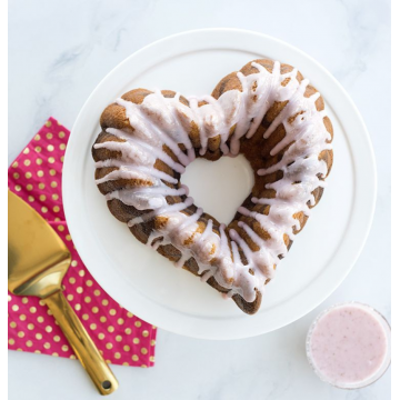 Molde Bundt Cake Elegant Heart Bundt Pan Nordic Ware