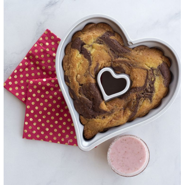 Molde Bundt Cake Elegant Heart Bundt Pan Nordic Ware