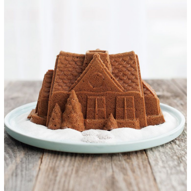 Molde Gingerbread House Bundt Pan Nordic Ware