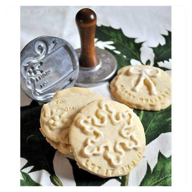 Juego de 3 sellos para galletas Holiday Cookie Nordic Ware