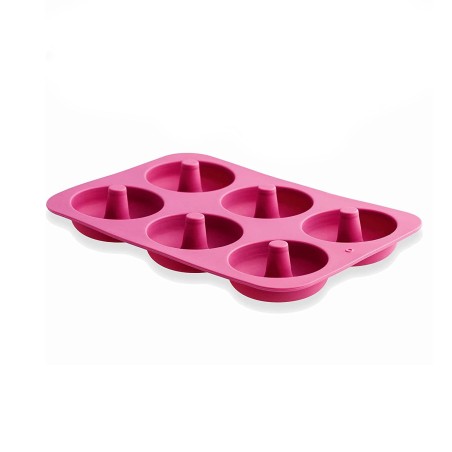 Molde 6 cavidades Donuts Rosa LACOR