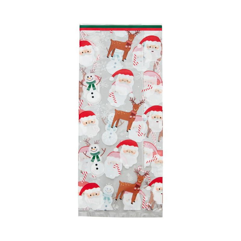 Pack 20 Bolsas Santa Claus y Reno Navidad Wilton