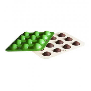 Molde 12 cavidades cakepops Verde Nordic Ware