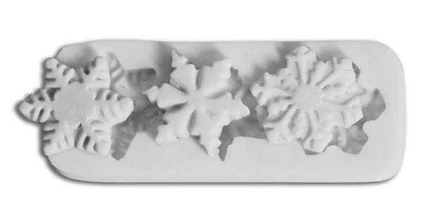 Molde silicona Copos de Nieve Navidad  SLK