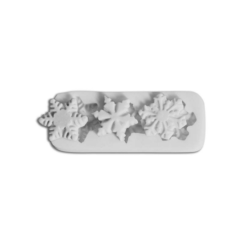 Molde silicona Copos de Nieve Navidad  SLK