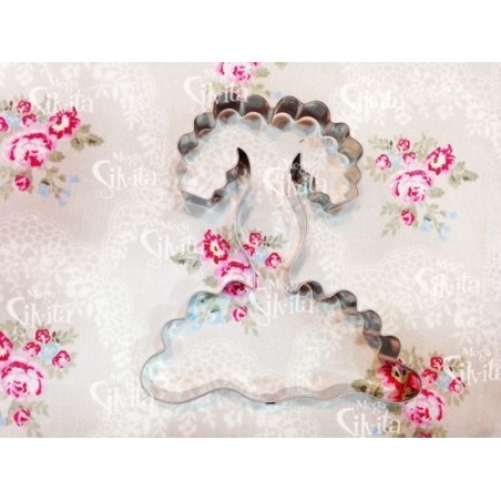 Cortante galleta gigante Vestido Volantes