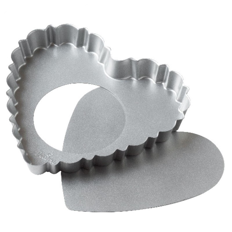 Molde corazón con base extraible 25 x 23 cm Crostata Decora Italia