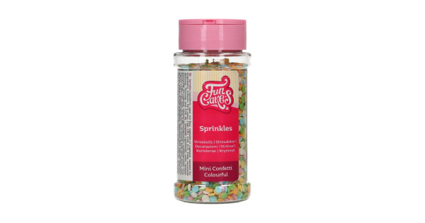 Sprinkles Confeti Colorido 60 g Funcakes