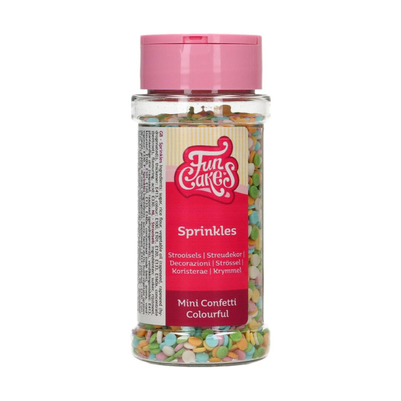 Sprinkles Confeti Colorido 60 g Funcakes
